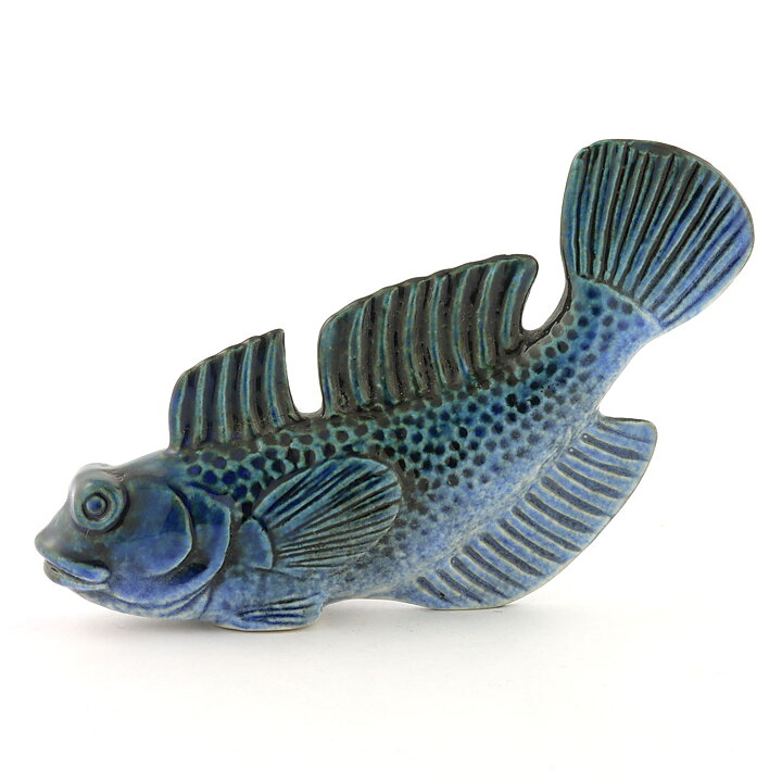 Sven Wejsfelt (1980s) Blue Fish from the Nordic Fauna 14/9 cm
