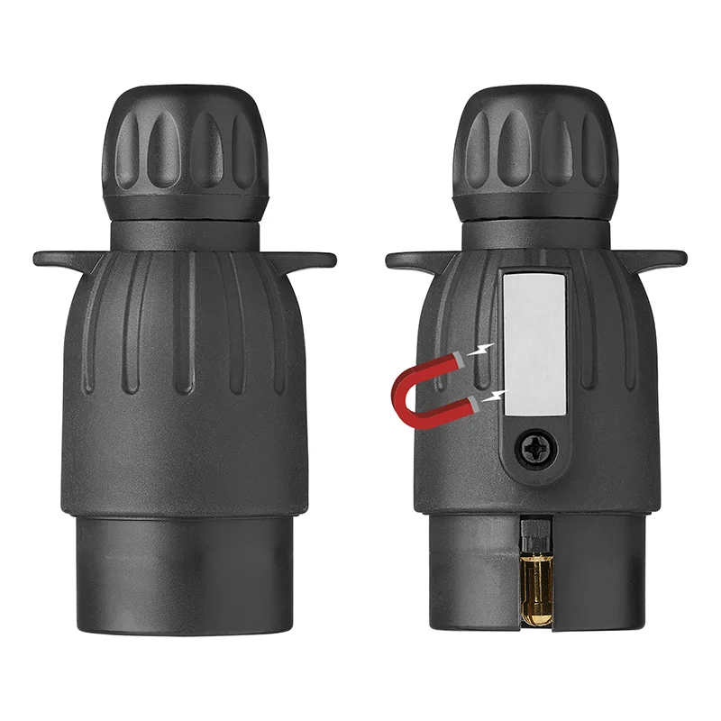 7-pin plug, PVC, with magnet - 2