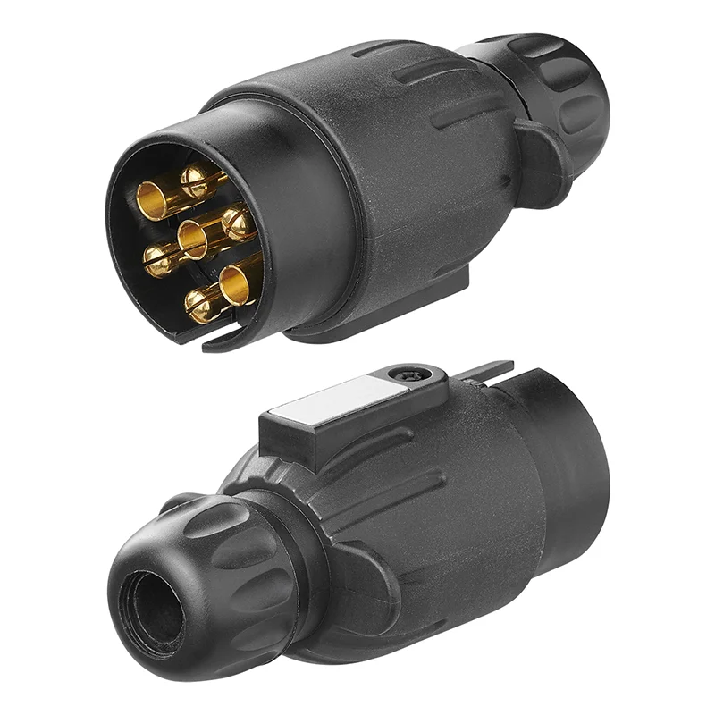 7-pin plug, PVC, with magnet - 3