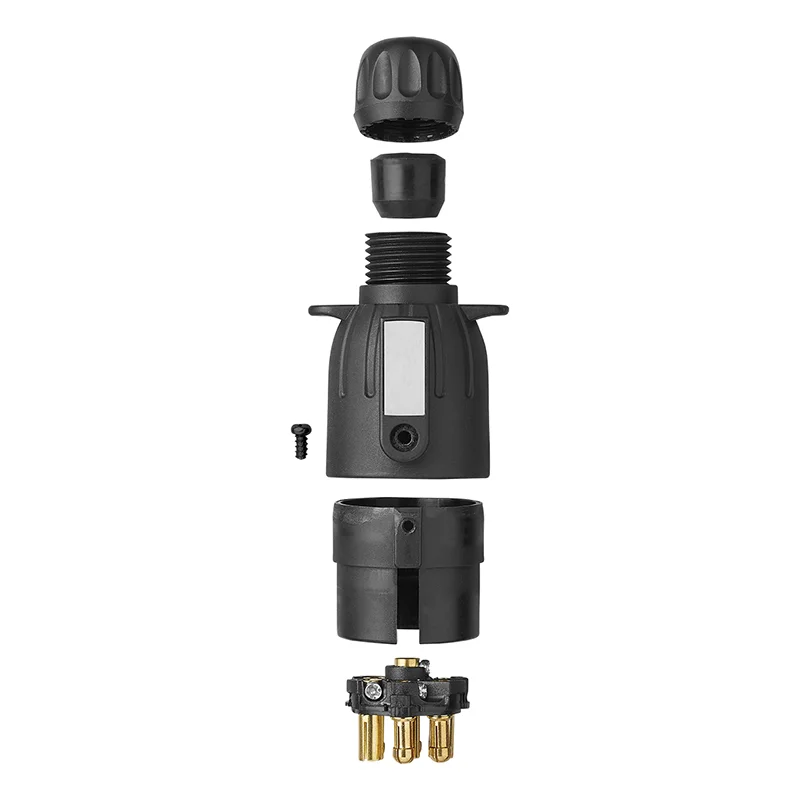 7-pin plug, PVC, with magnet - 4