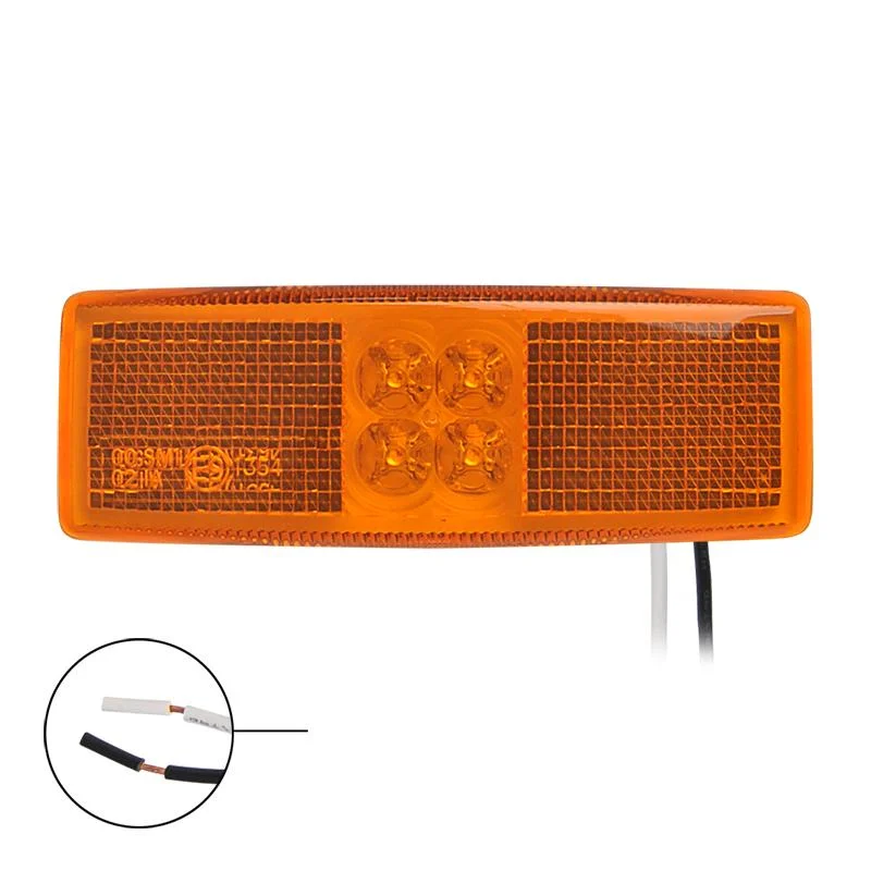 Sidomarkeringslykta 12/24V gul 110x40mm LED - 2