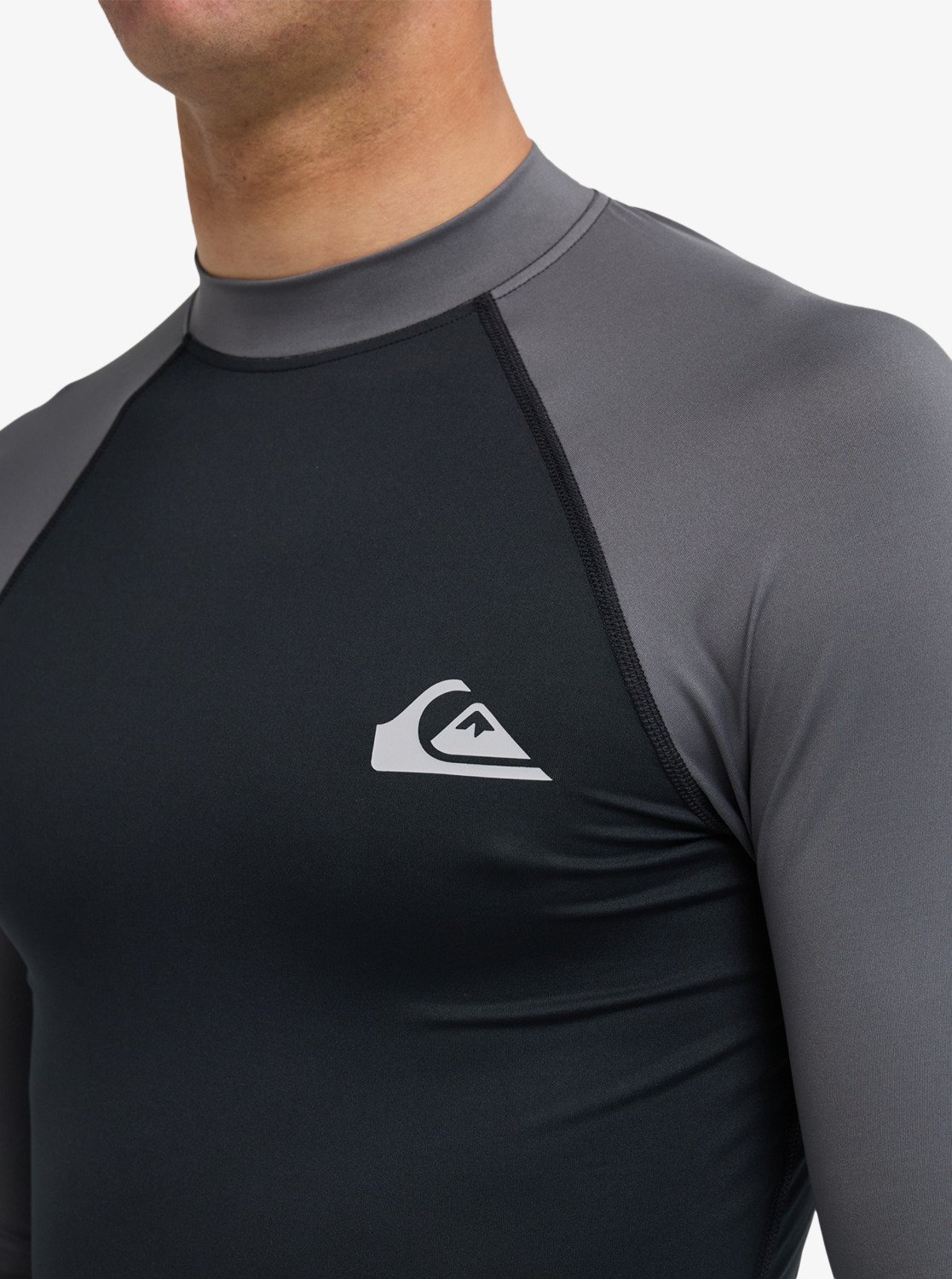 Quiksilver rashguard  everyday l/s svart/grå - 4