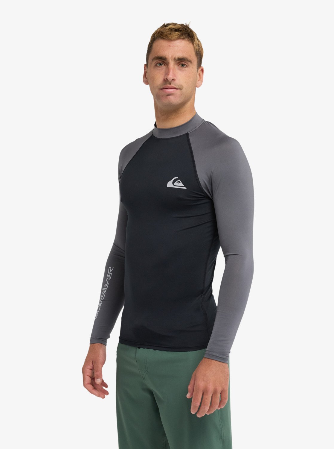 Quiksilver rashguard  everyday l/s svart/grå - 5