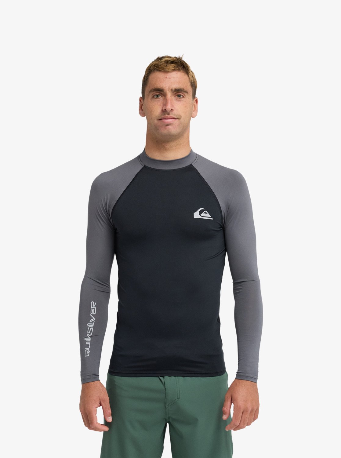 Quiksilver rashguard  everyday l/s svart/grå - 6