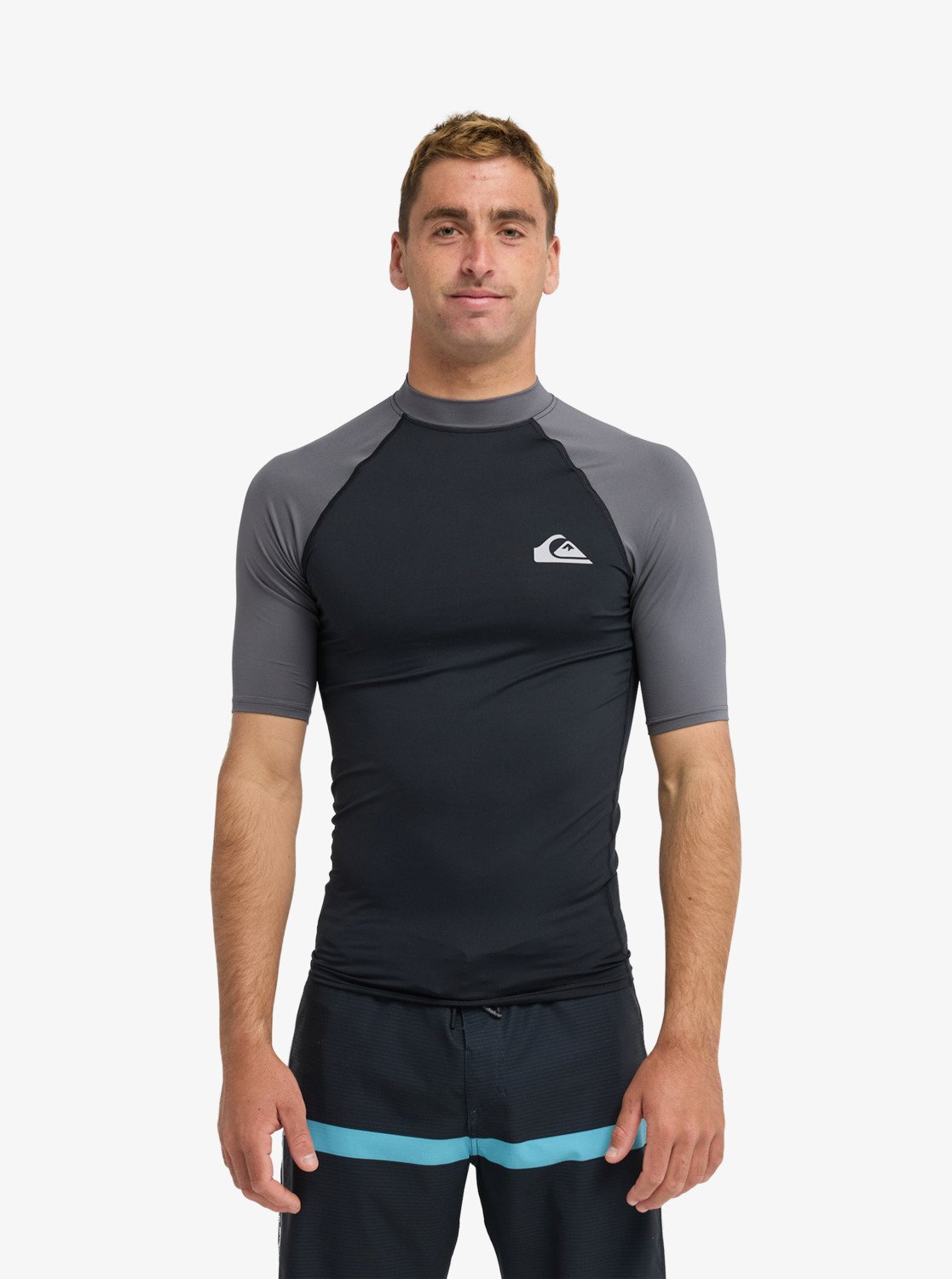 Quiksilver rashguard  everyday s/s svart/grå - 7