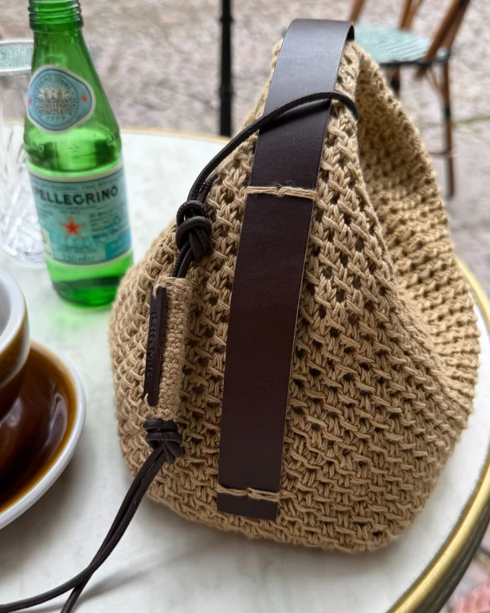 Läderrem till Juno Bag - Mörkbrun - PetiteKnit - 2