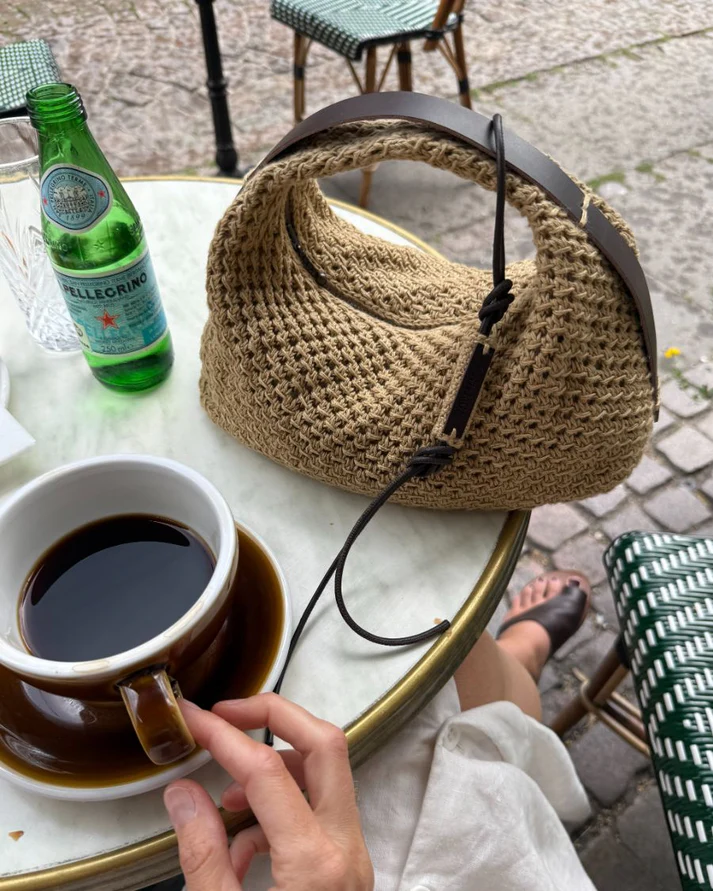 Läderrem till Juno Bag - Mörkbrun - PetiteKnit - 3