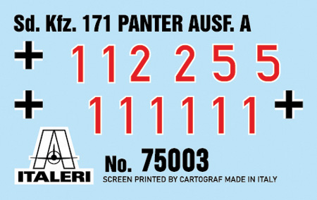 Model set: Panther Sd.Kfz.171 Ausf.A 1/56 - 4