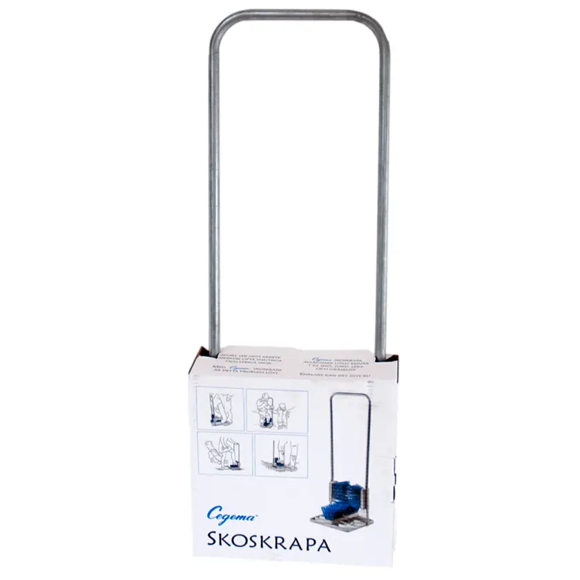 Skoskrapa tre borstar m. ställ - 3