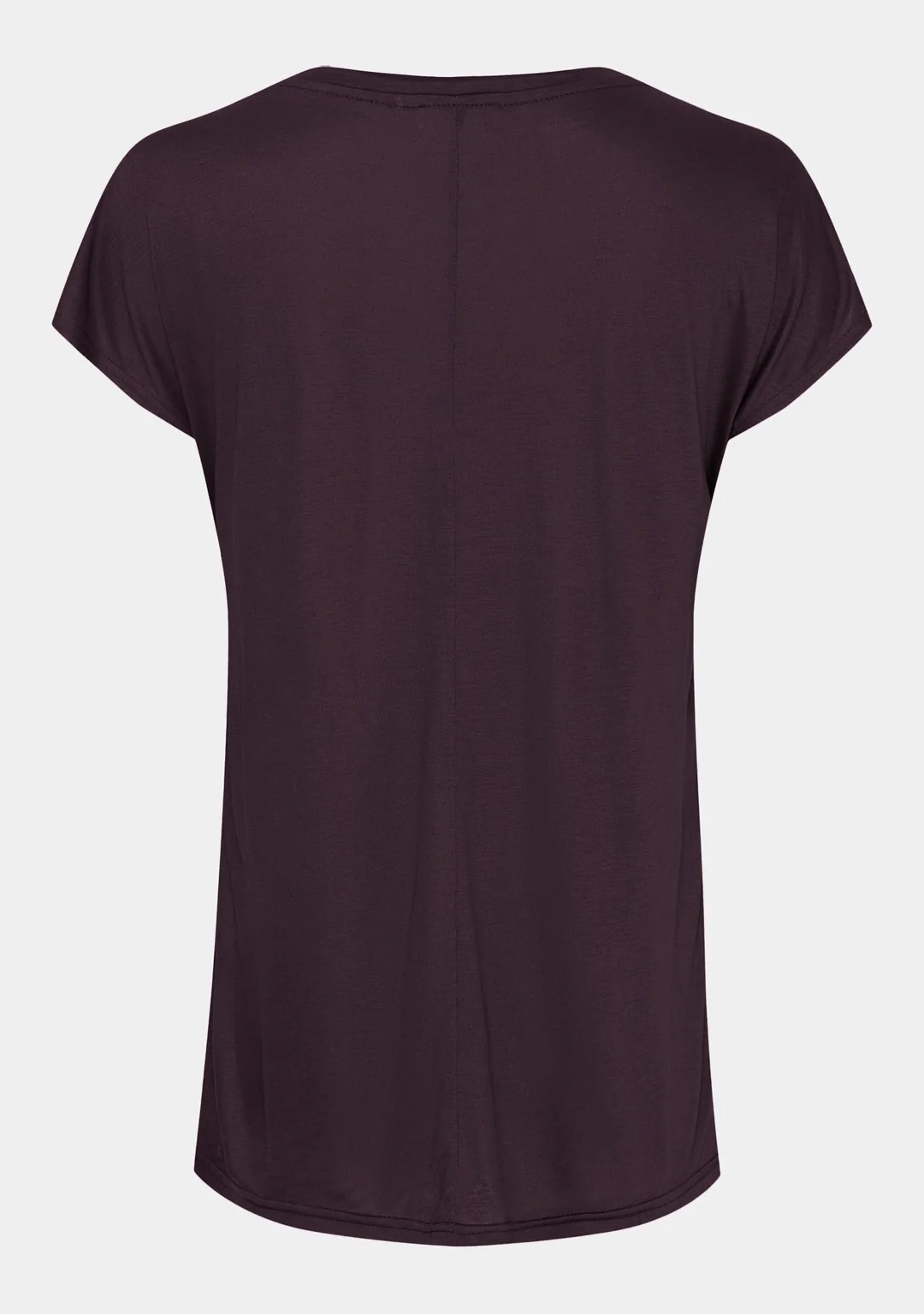 Nugga V-Neck T-Shirt - Aubergine - Isay - 5