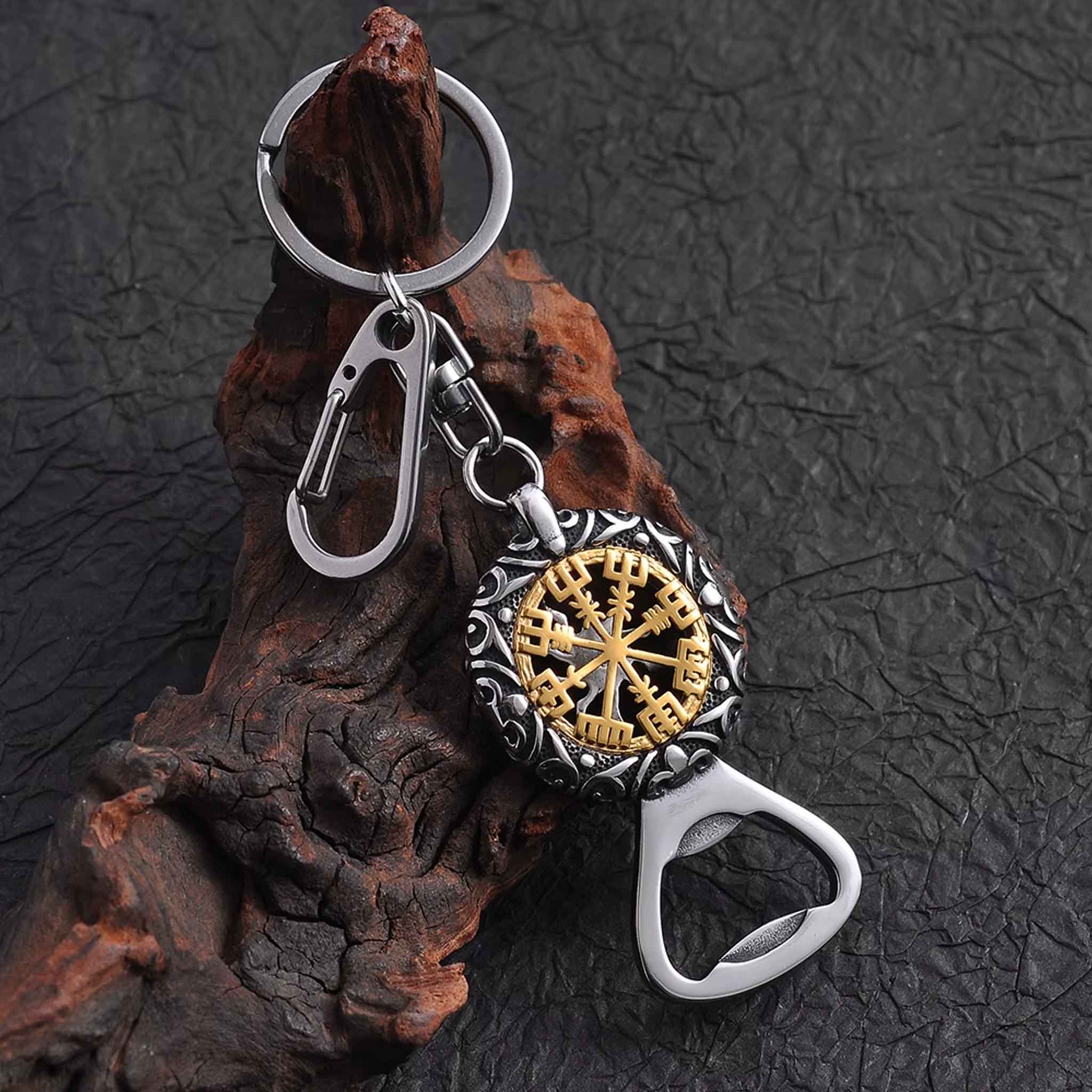 Viking kapsylöppnare med Vegvisir symbol