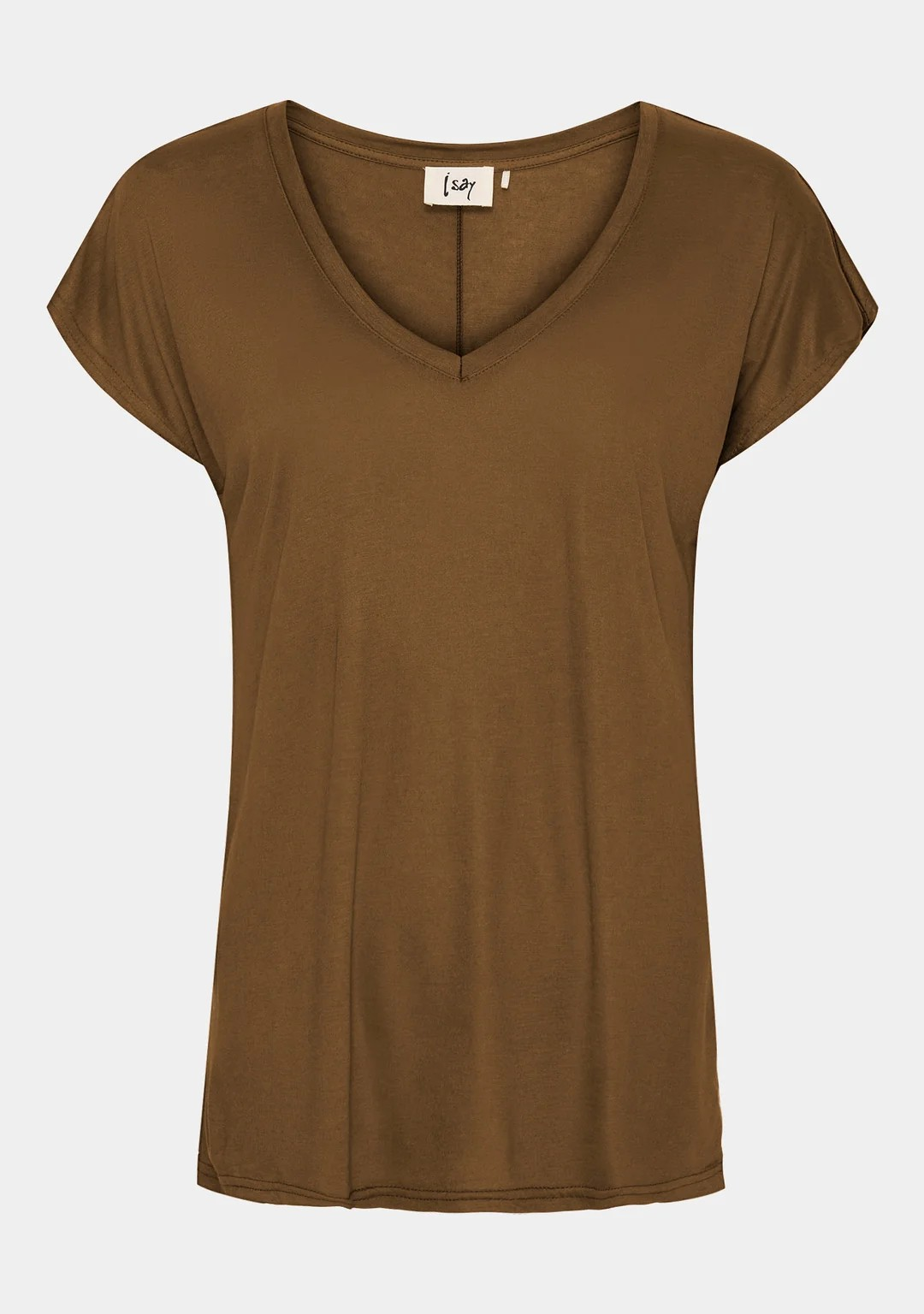 Nugga V-Neck T-Shirt - Toffee - Isay - 4