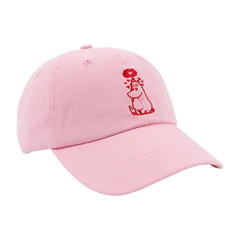 Snorkfröken keps med brodyr rosa - Cool Mumin keps, vuxen one size