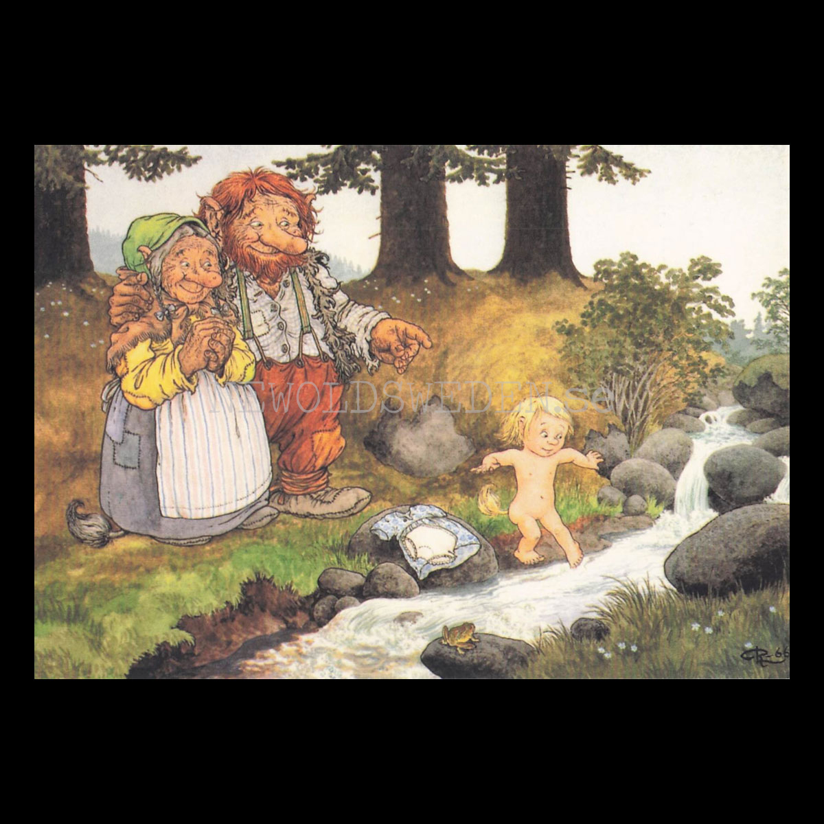 FÖRSTA DOPPET No: 22 - 60022 - Trollkort Rolf Lidberg Vykort A6 - 910