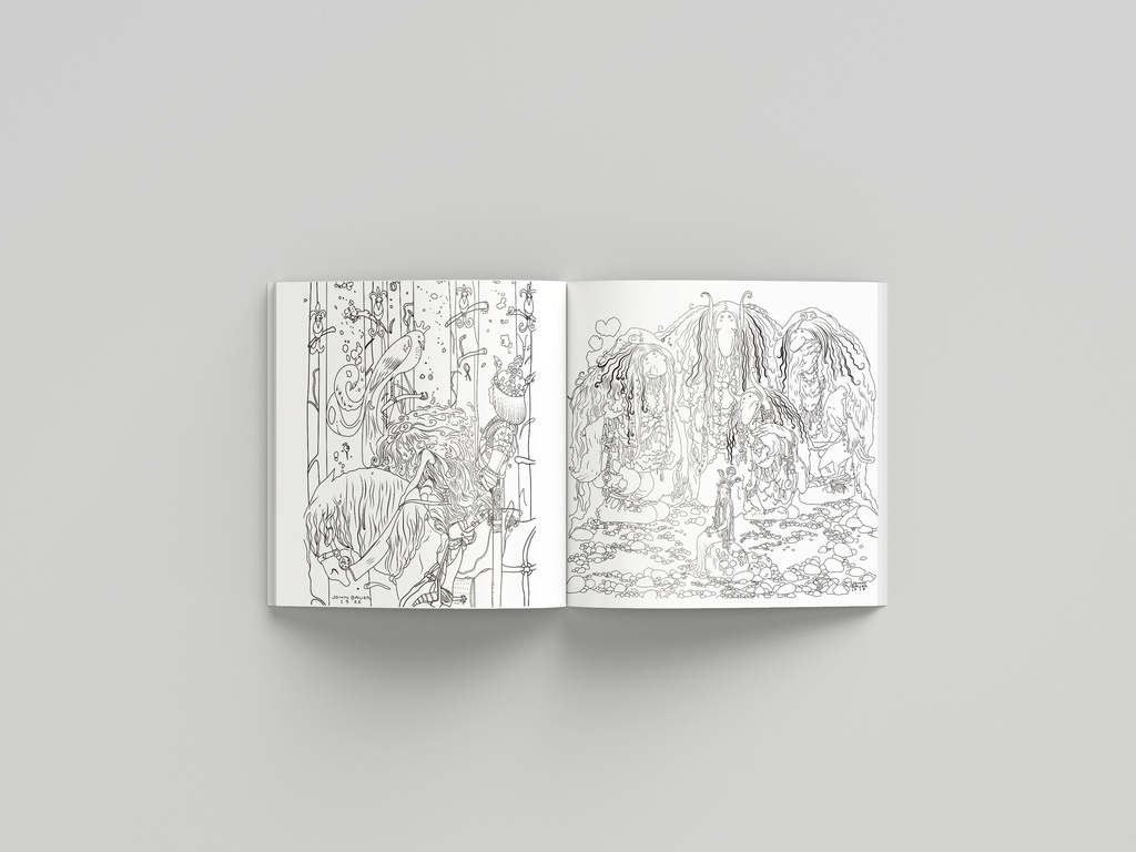 Fantasy Forest Coloring Book - John Bauer - 2