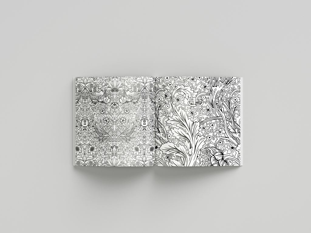 Målarbok William Morris /William Morris coloring book - 6