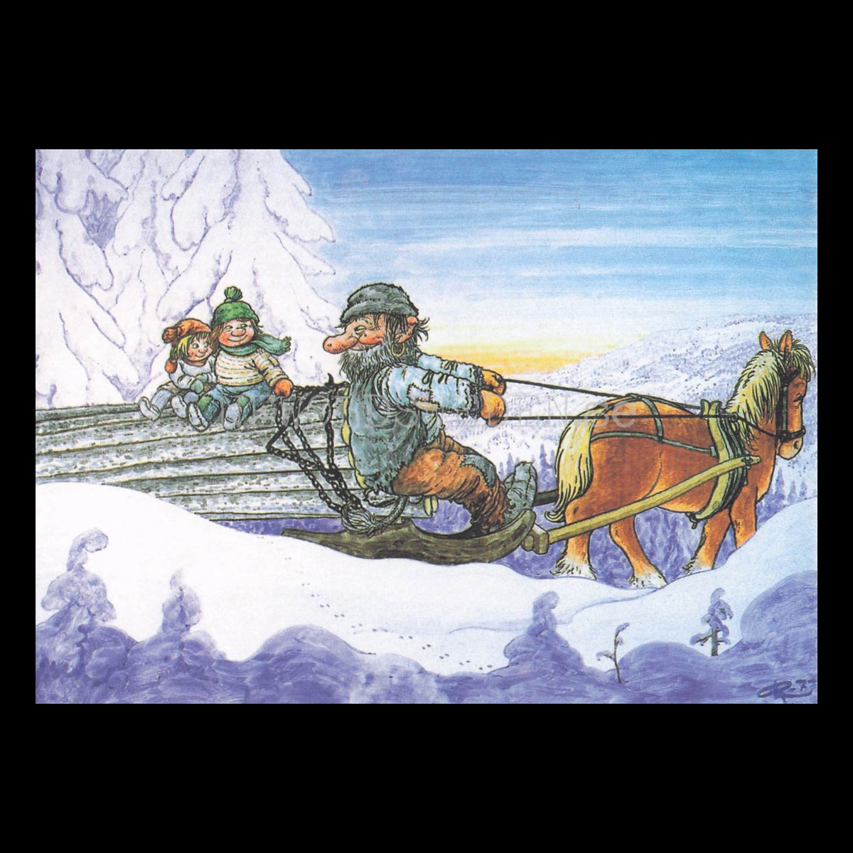 TIMMERLASSET No: 119 - 60119- Trollkort Rolf Lidberg Vykort A6 - 912