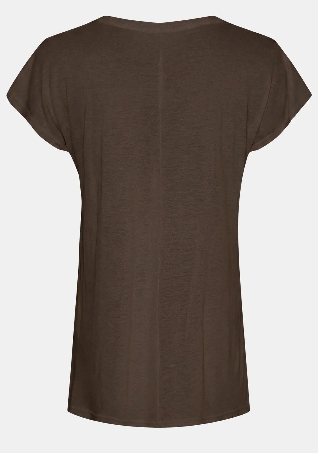 Nugga V-Neck T-Shirt - Dark Brown - Isay - 6