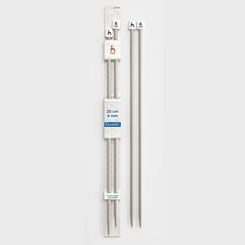 Parstickor  6,0 Pony 35 cm metall 35602