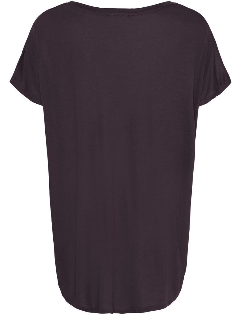 Nugga Viscose T-shirt - Aubergine - Isay - 4
