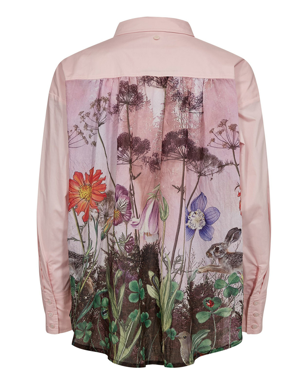 Skjorta Forest rosa blommig baksida - 7