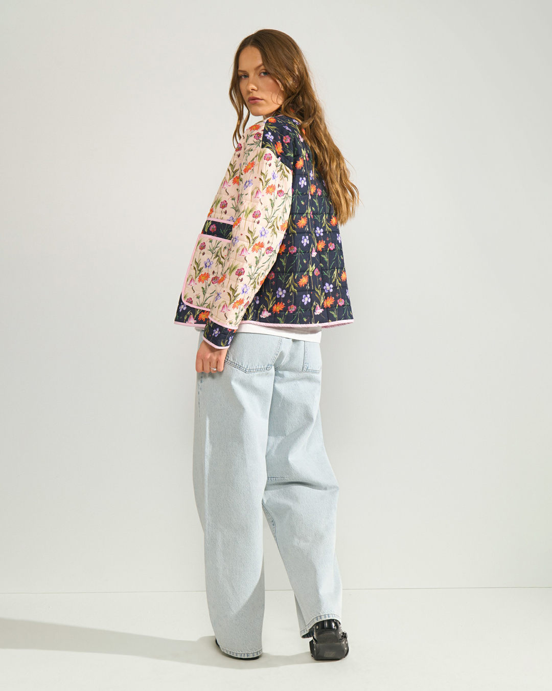 Jacka Kajsa quiltad rosa/blå - 6