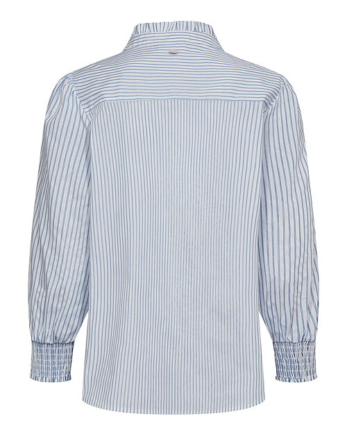 Blus Lili randig blå/vit glittertrådar - 6