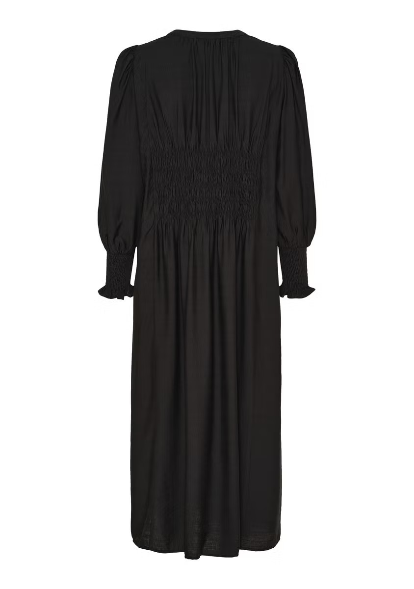 Ane V-neck Dress - Black - Isay  - 3