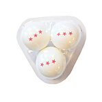 Bordtennisbollar 3-pack, 3-stjärniga vita.