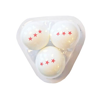 Bordtennisbollar 3-pack, 3-stjärniga vita.