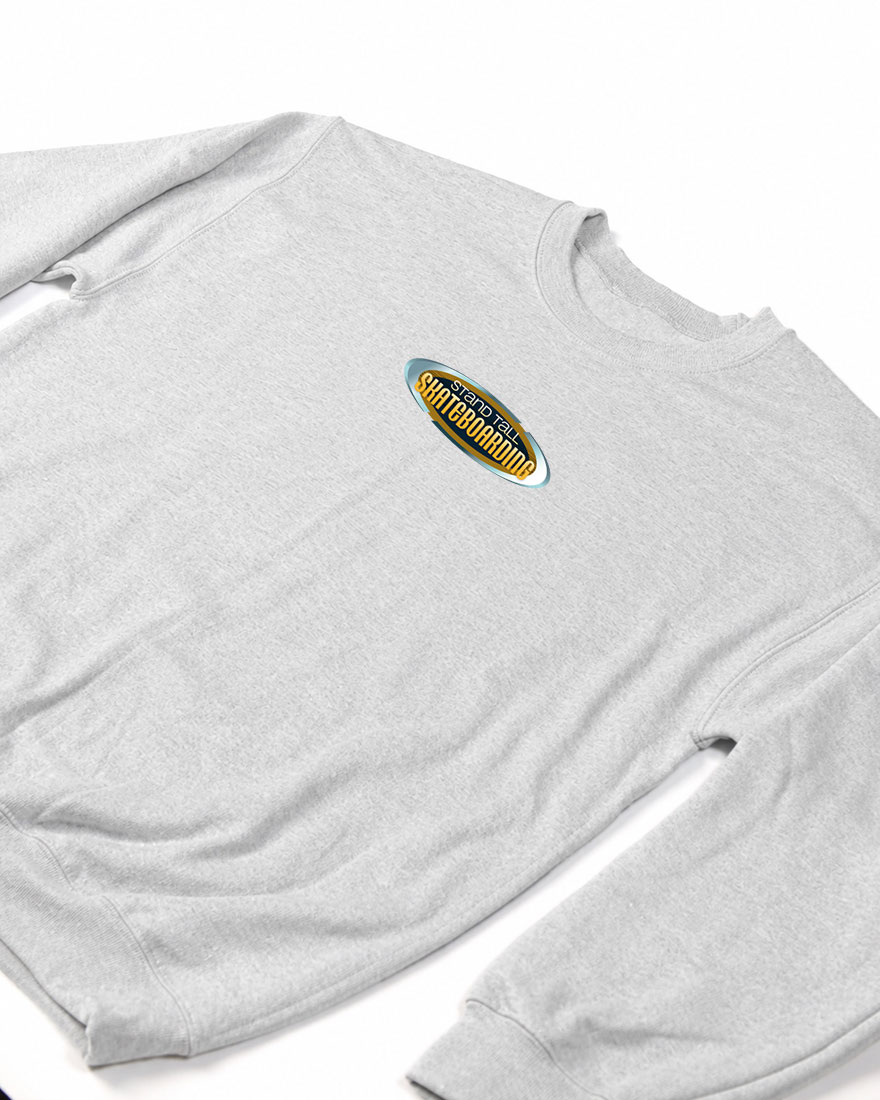 Stand Tall Sweatshirt - Skateboarding Ash Grey - 3