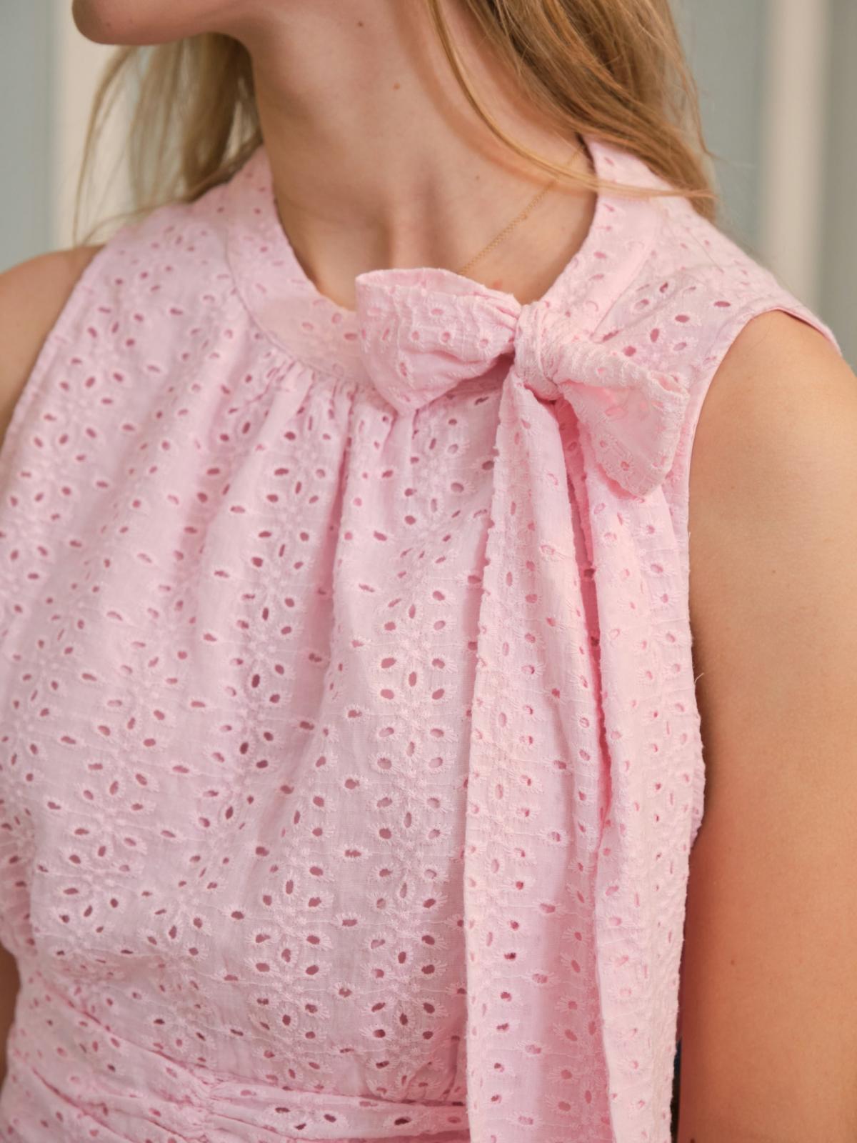 Neo Noir Ansol Emb Top, Light Pink - 8