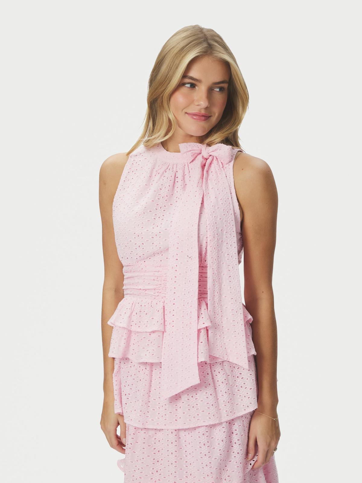 Neo Noir Ansol Emb Top, Light Pink - 3