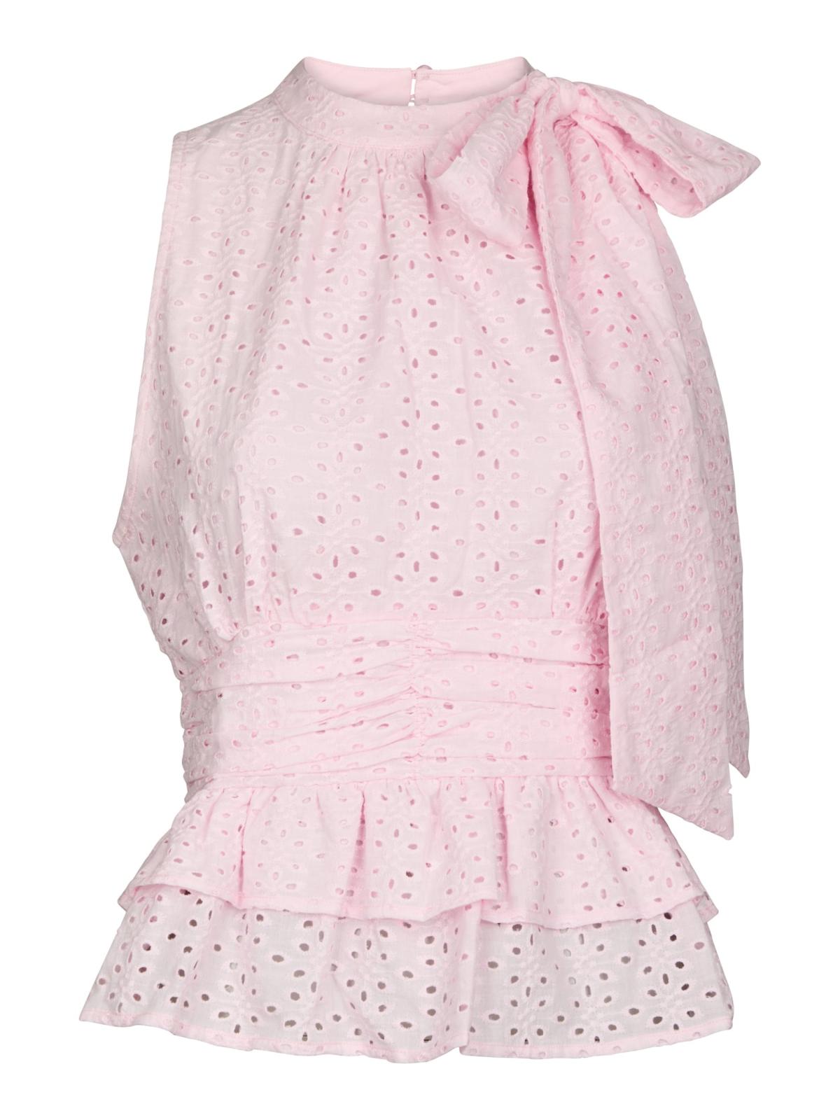 Neo Noir Ansol Emb Top, Light Pink
