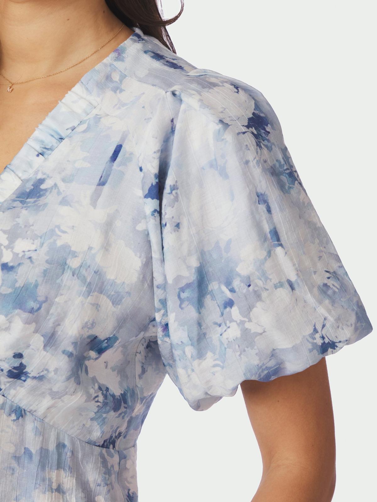 Neo Noir IrinaFloral Fusion Blouse, Blue - 5