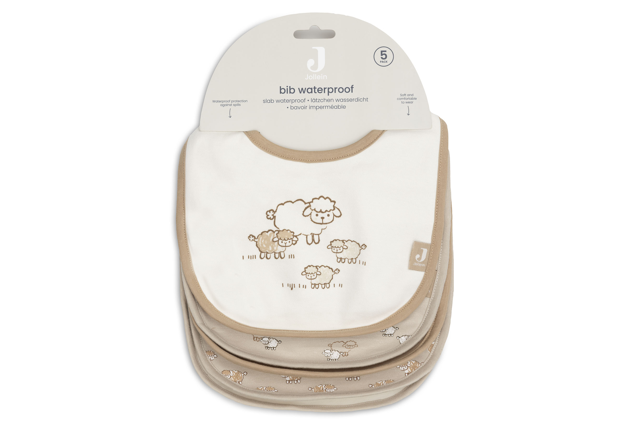 Jollein Haklapp Vattentät Woolly (5pack) - 6