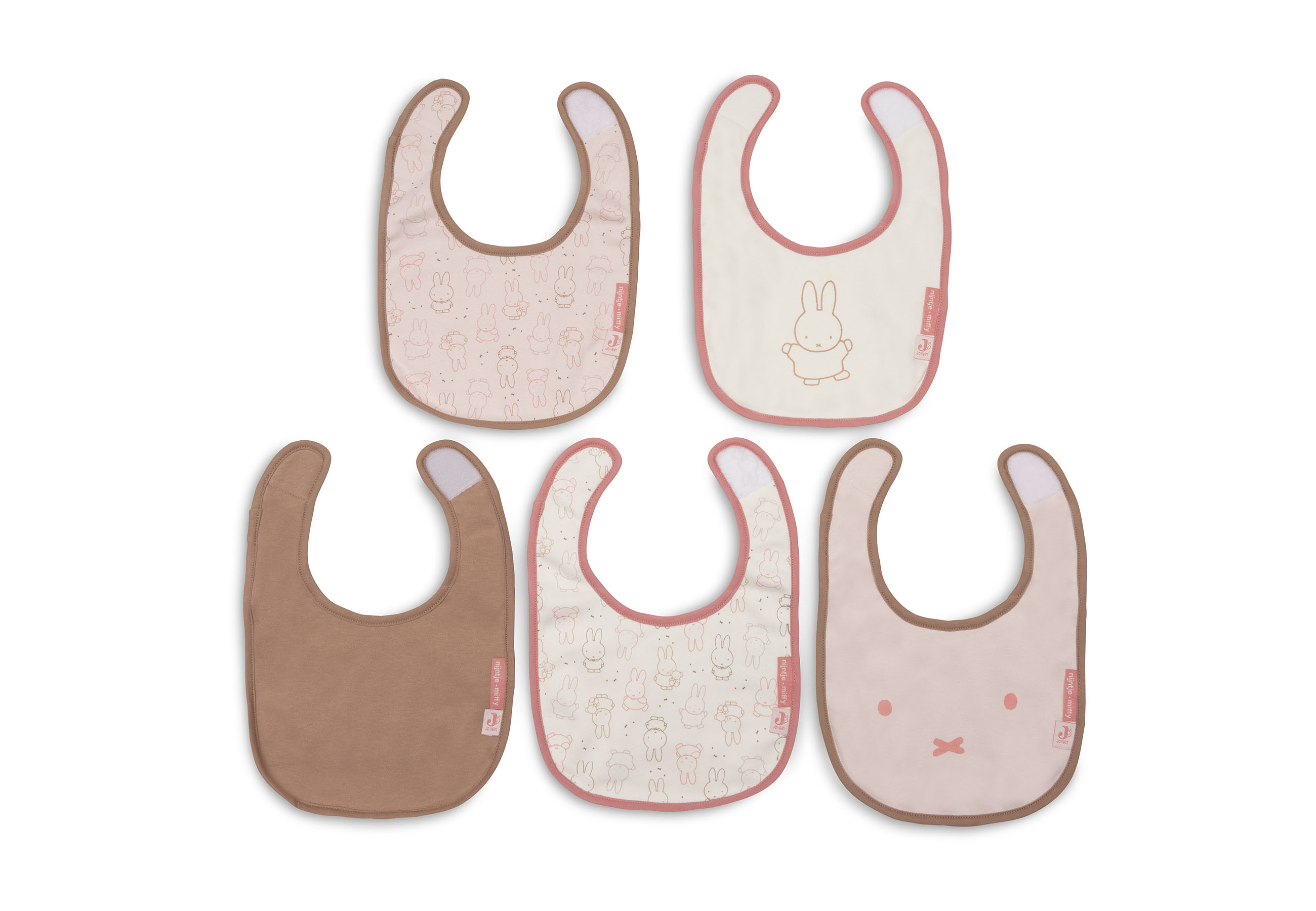 Jollein Haklapp Vattentät Miffy Moments Silk Rose (5pack) - 2