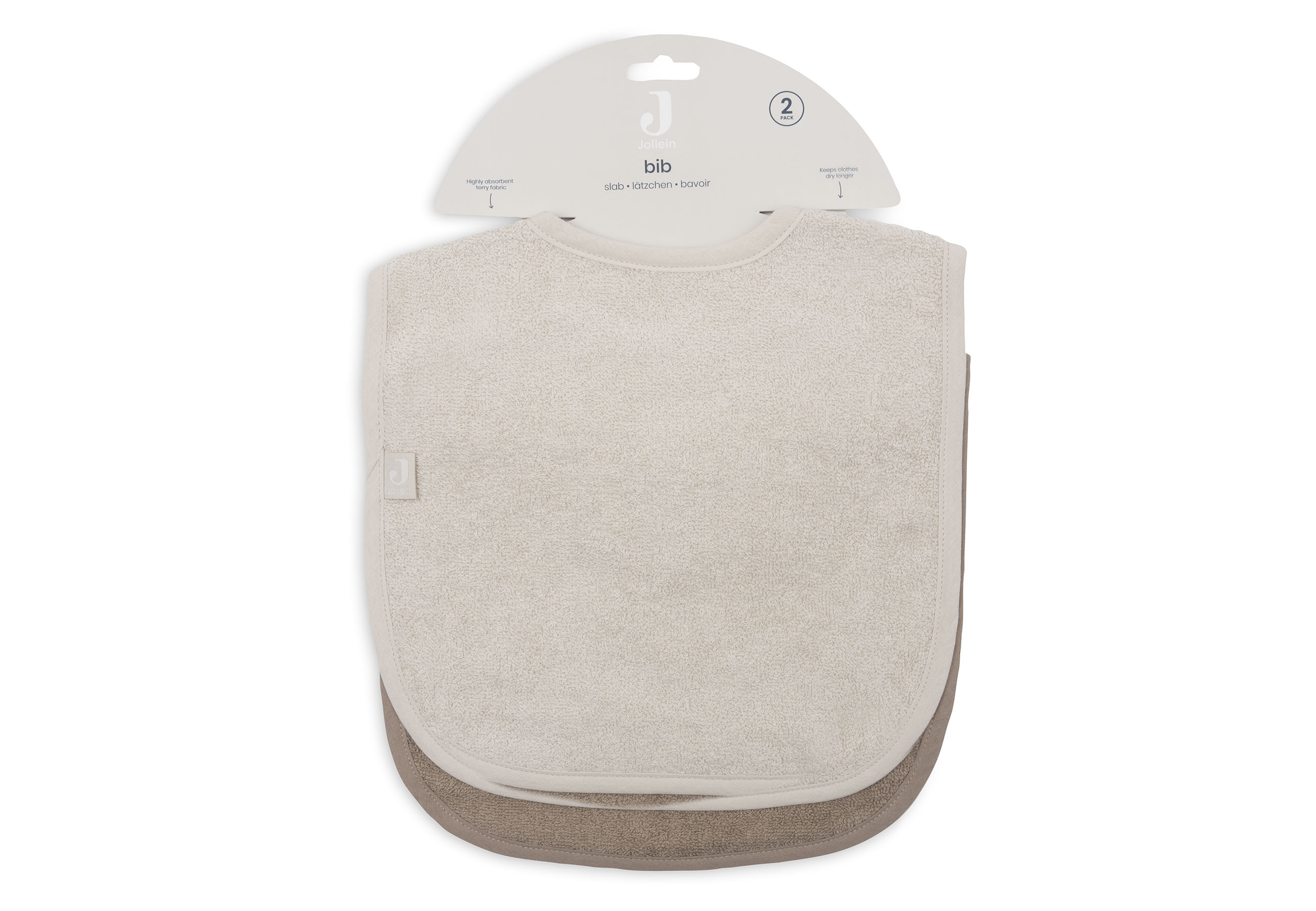 Jollein Haklapp Frotté Sand/Milky Coffee (2pack) - 6