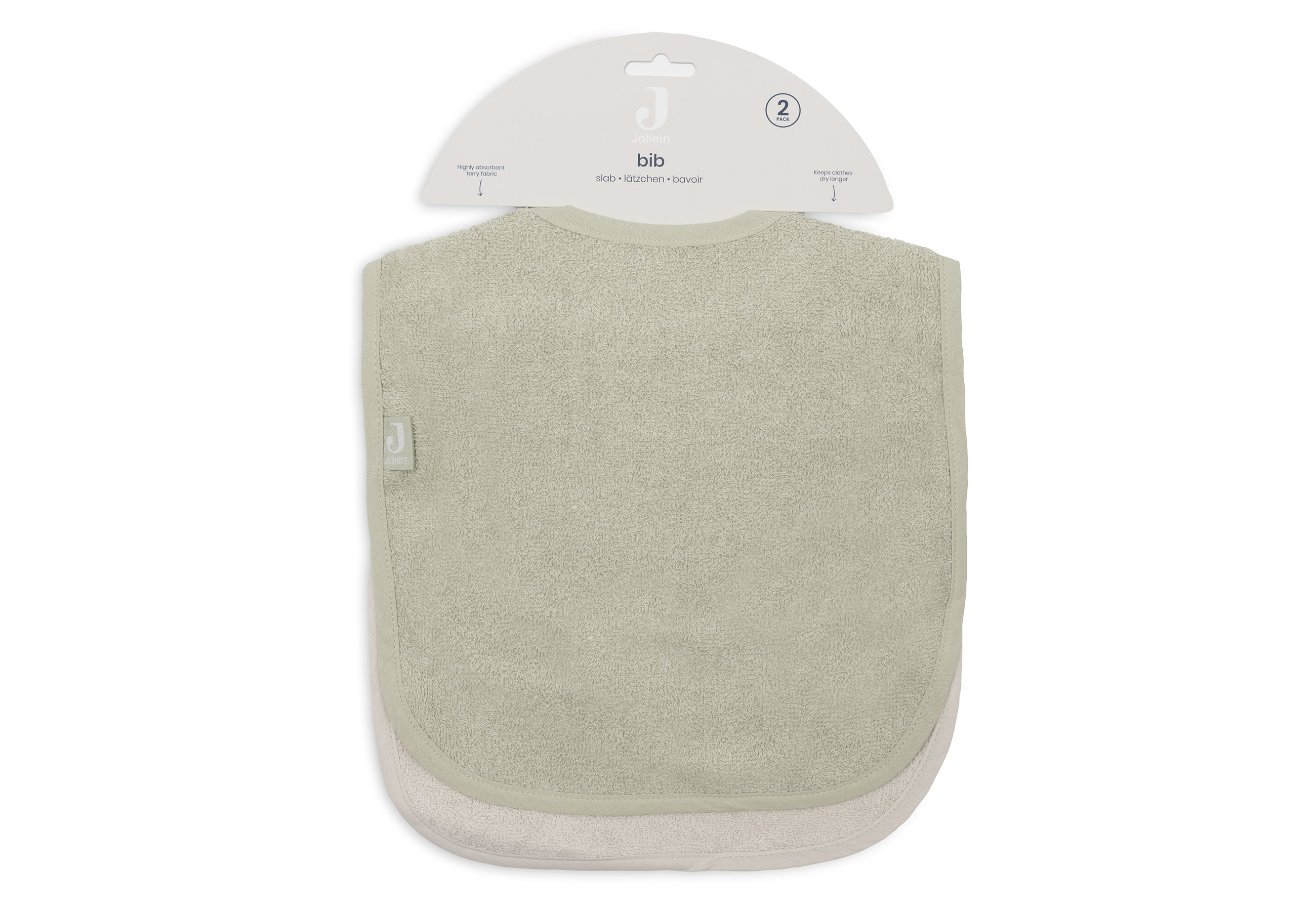 Jollein Haklapp Frotté Soft Matcha/Sand (2pack) - 6
