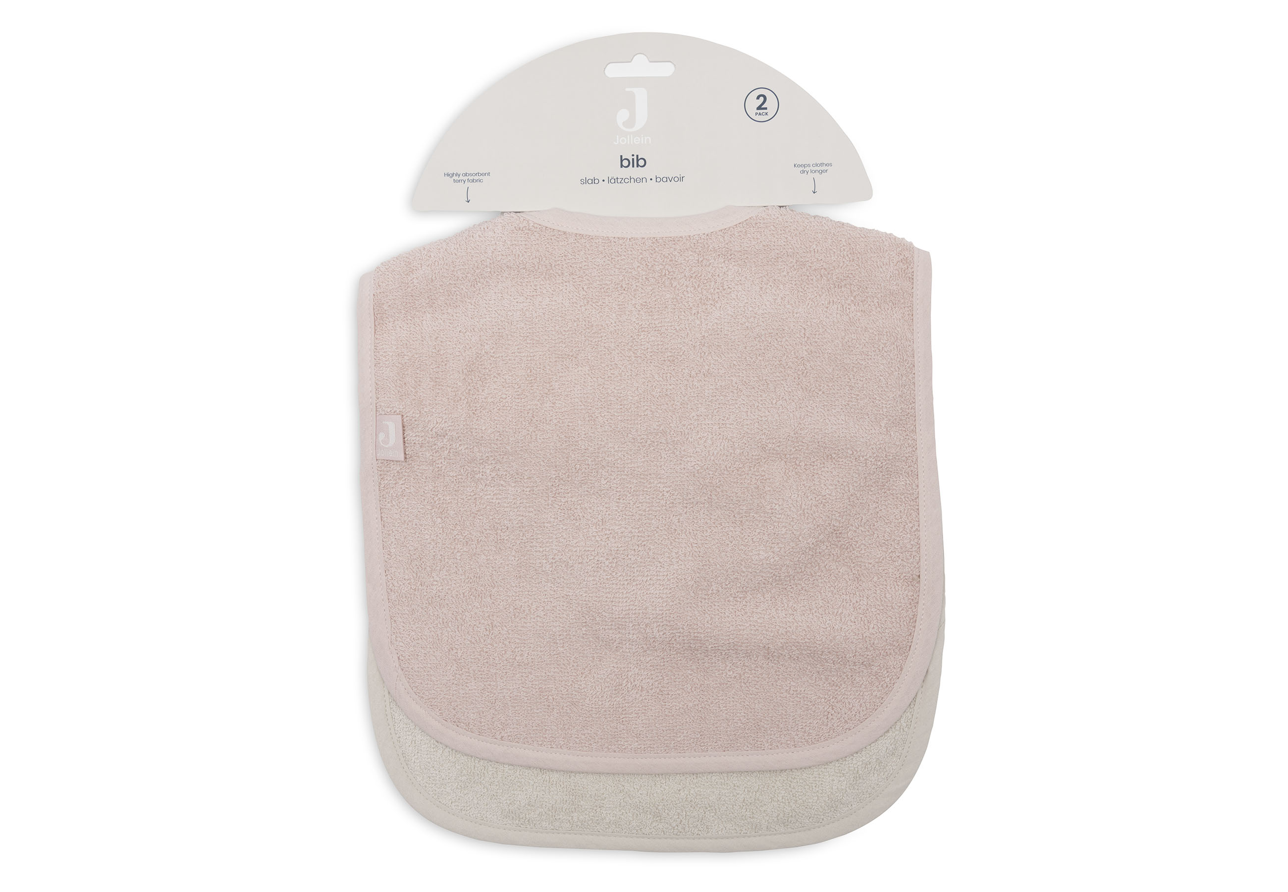 Jollein Haklapp Frotté Silk Rose/Sand (2pack) - 6