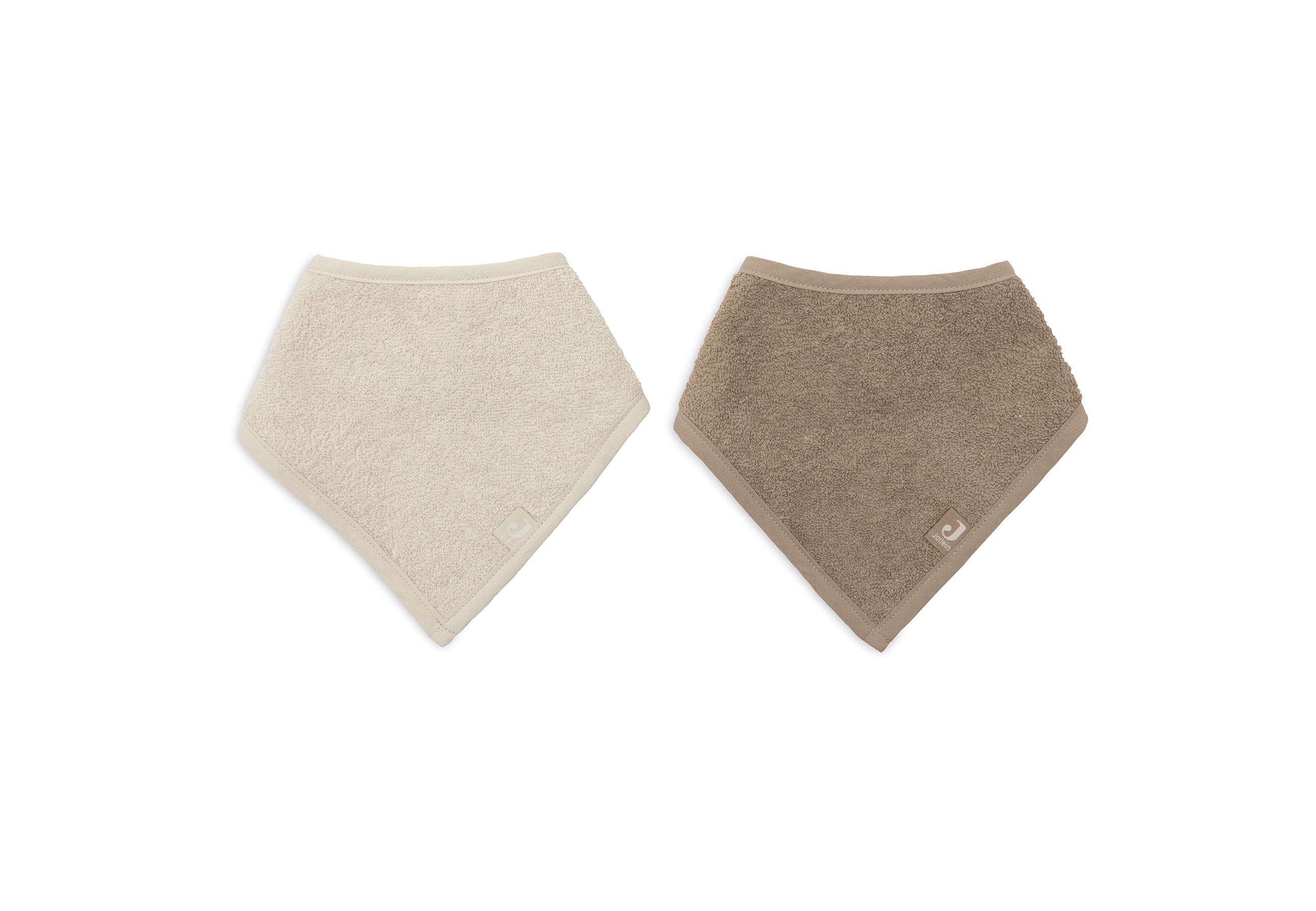 Jollein Haklapp Bandana Sand/Milky Coffee (2pack) - 2