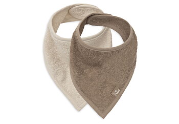 Jollein Haklapp Bandana Sand/Milky Coffee (2pack)