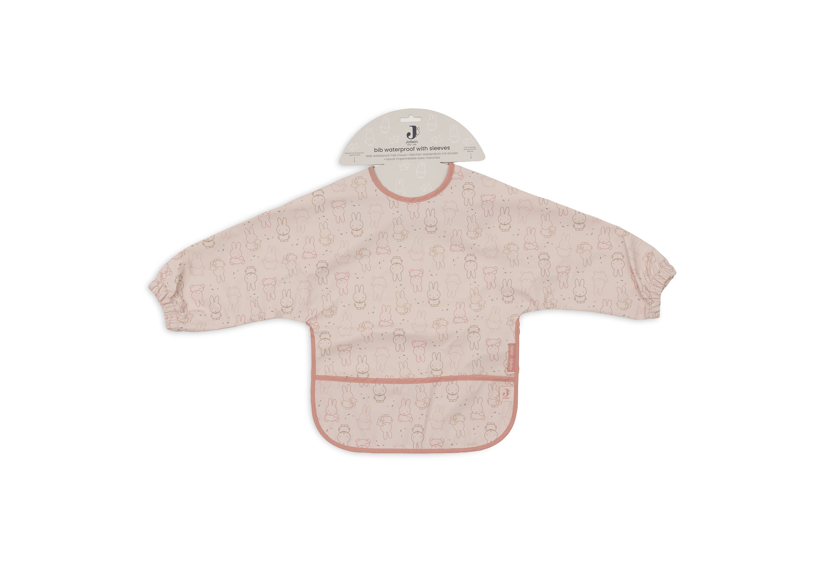 Jollein Haklapp Vattentät m. ärm Miffy Moments Silk Rose - 4
