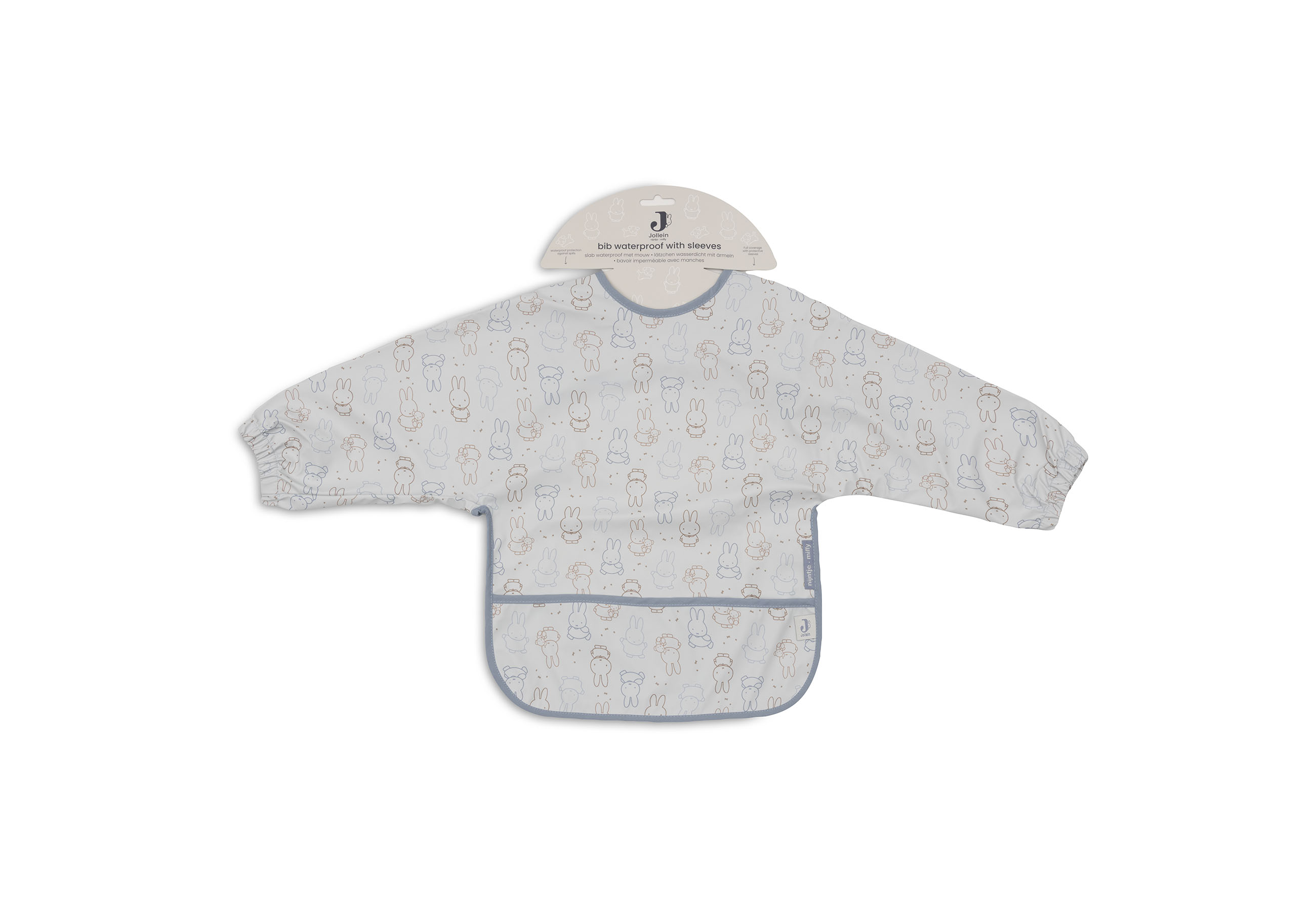 Jollein Haklapp Vattentät m. ärm Miffy Moments Cloudy Blue - 4