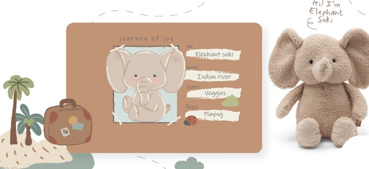 Jollein Gosedjur Elephant Suki - 10