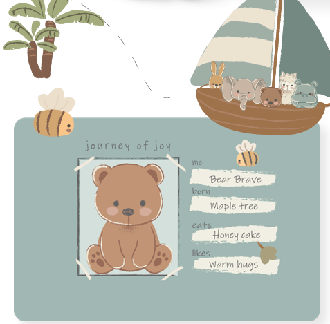 Jollein Gosedjur Bear Brave - 8
