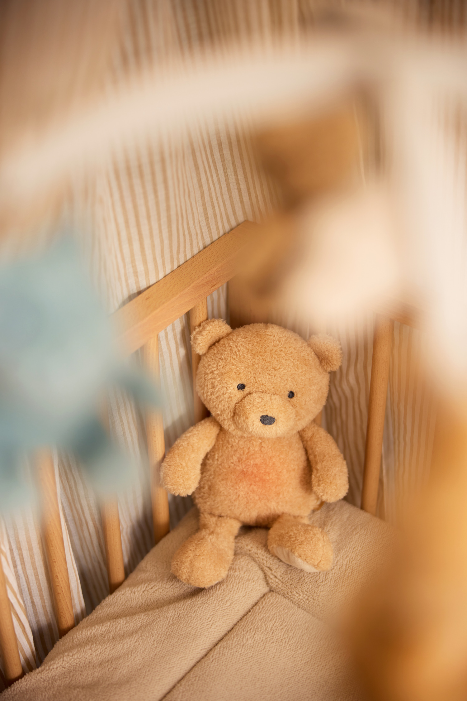 Jollein Gosedjur med nattlampa och hjärtljud Bear Brave - 7
