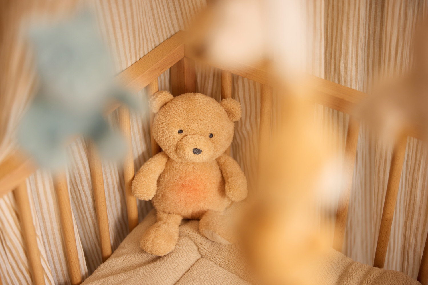 Jollein Gosedjur med nattlampa och hjärtljud Bear Brave - 6