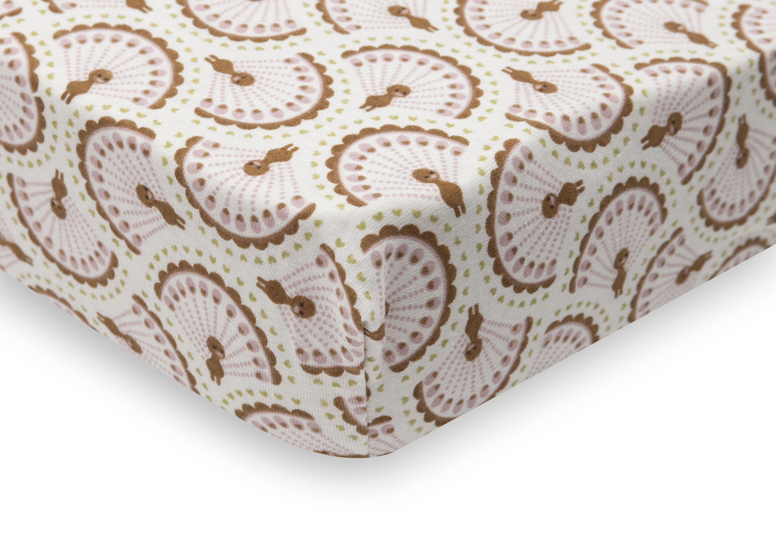 Jollein Dra-på-lakan Jersey 60x120cm Soft Plumes - 2