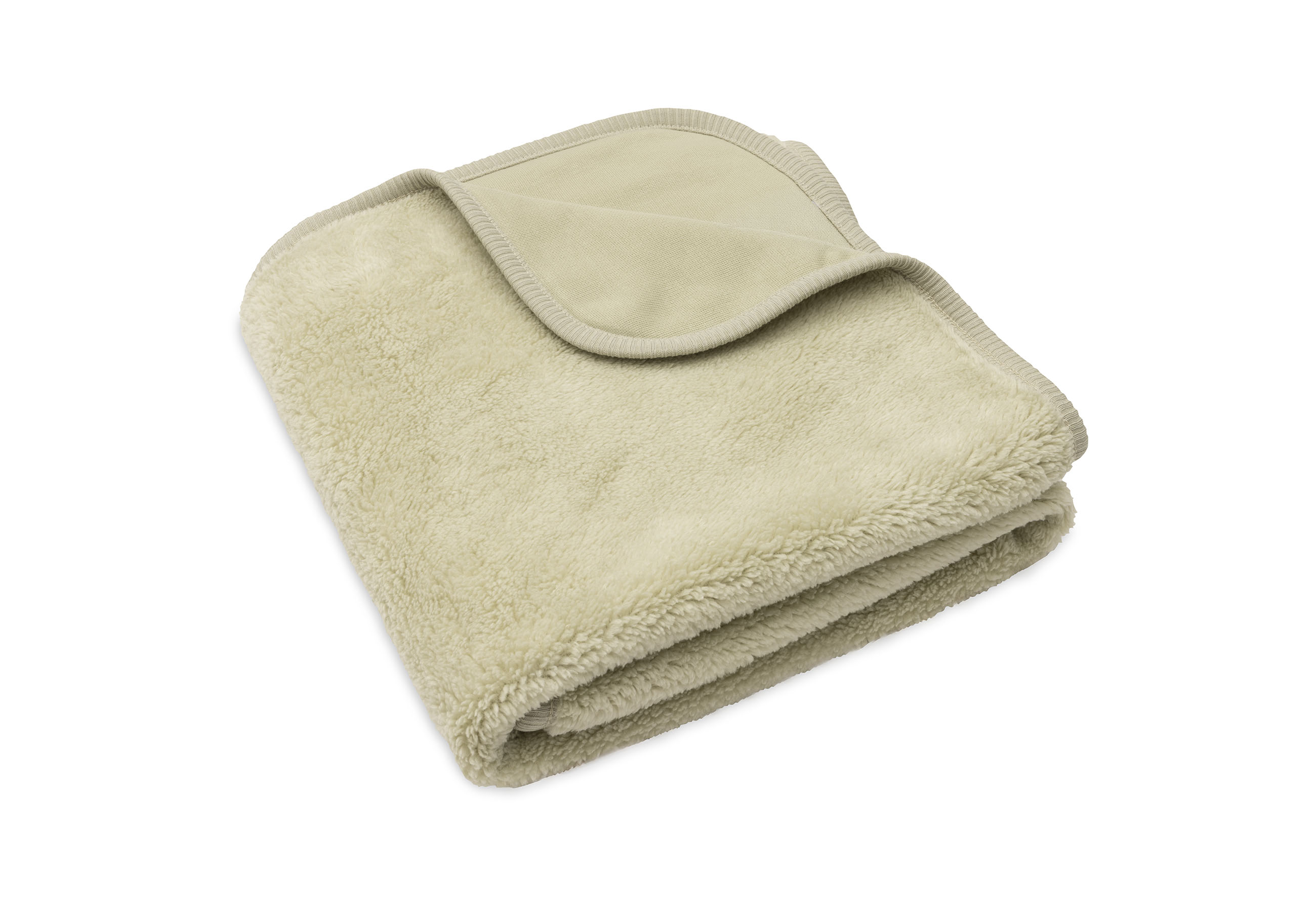 Jollein Babyfilt 75x100cm Basic Sherpa/Jersey Soft Matcha